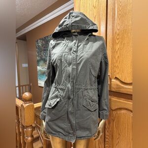 Love Tree Utility Jacket in Dark Olive